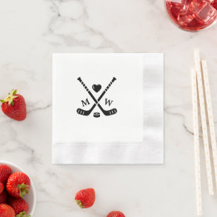 Serviette En Papier Hockey Love