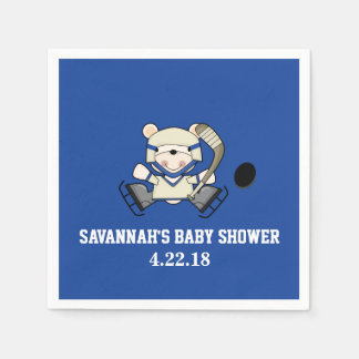 Serviette En Papier Hockey Sports Polaire Ours Personnalisé Party Napk