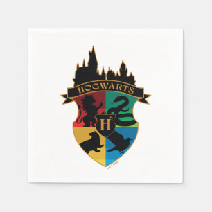 Serviette En Papier HoGWARTS™ Castle Crest House Insigne de fierté