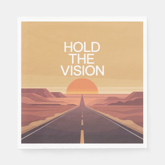 Serviette En Papier Hold The Vision (Devant)
