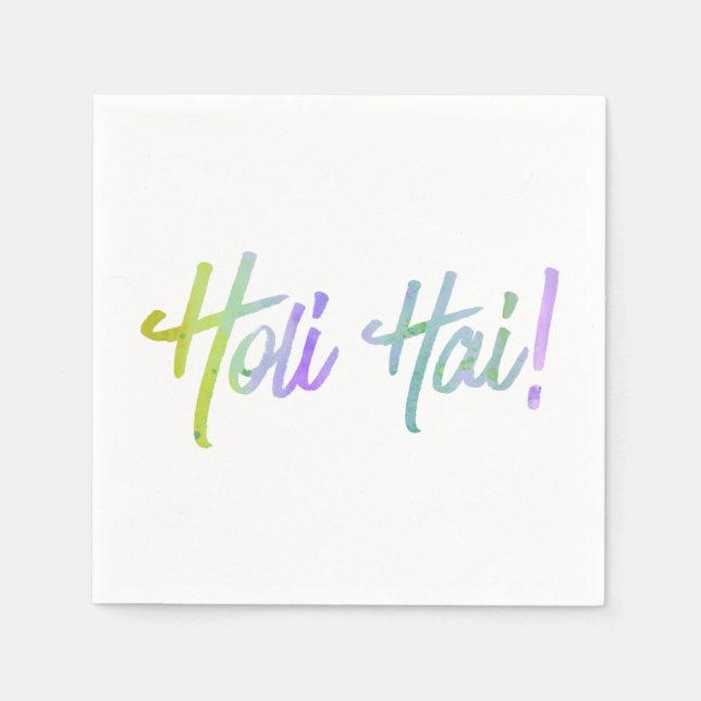 Serviette En Papier holi ES - HOLI HAI grunge pastel 1 (Devant)