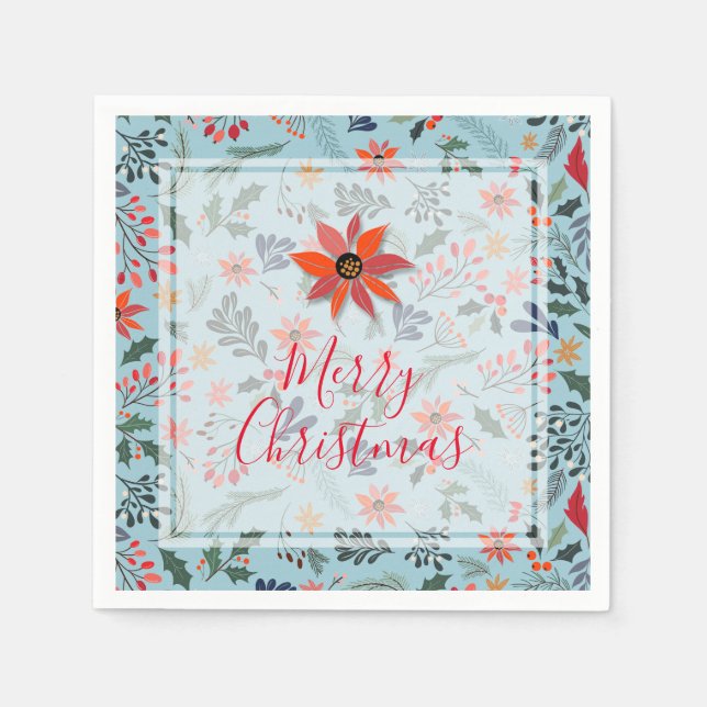 Serviette En Papier Holiday Christmas (Devant)