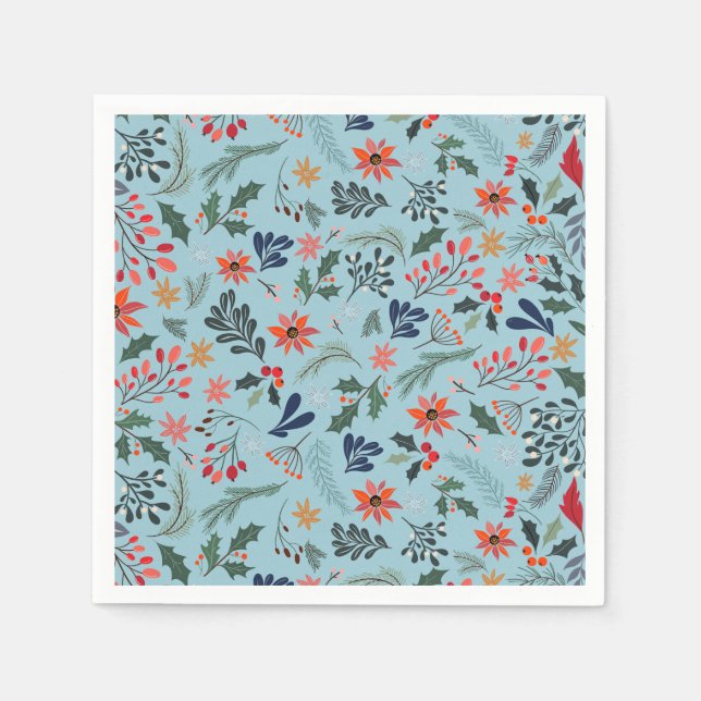 Serviette En Papier Holiday Christmas (Devant)