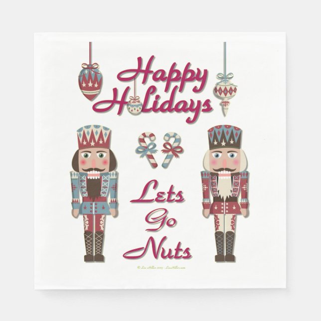Serviette En Papier Holiday Nutcracker (Devant)