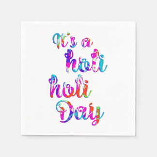 Serviette En Papier holiES - C'EST UN HOLI HOLI DAY + votre backgr.