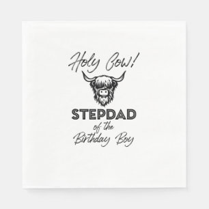 Serviette En Papier Holly Cow Stepdad Du Boy Birthday Highland Cow