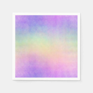 Serviette En Papier holo rainbow soft ombre : 