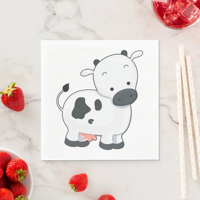 Serviette En Papier Holstein Calf (Créateur téléchargé)