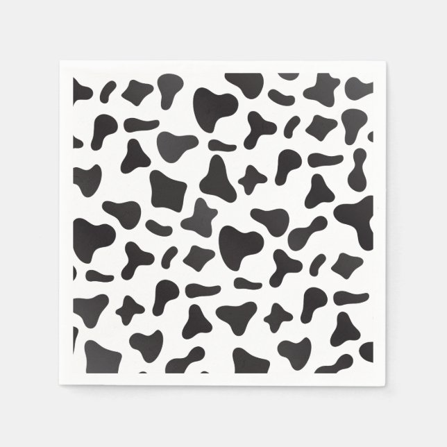 Serviette En Papier Holy Cow Birday Cow Print Farm (Devant)
