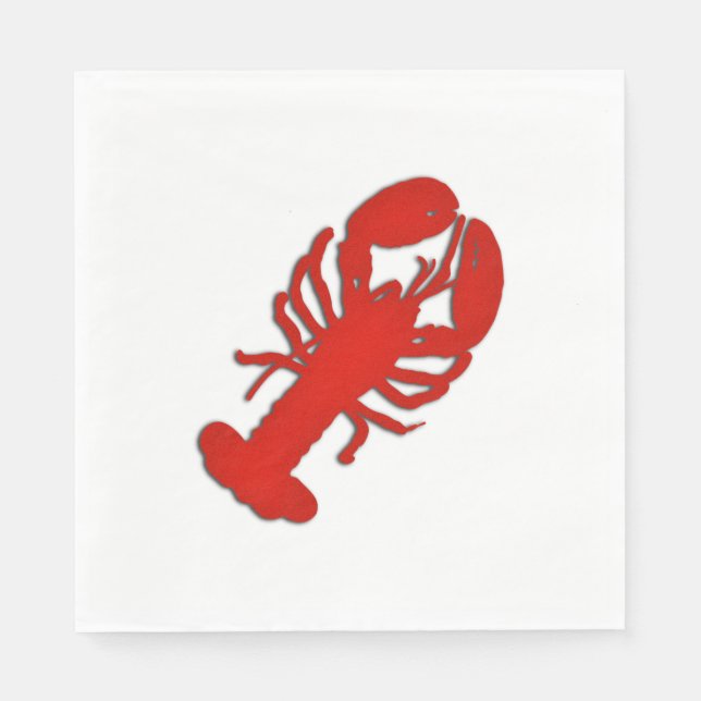 Serviette En Papier Homard (Devant)