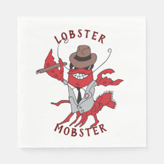 Serviette En Papier Homard Homard 🦞 Drôle Cartoon Gangster