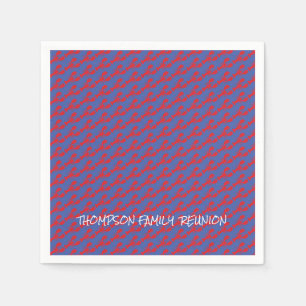 Serviette En Papier Homard Motif Famille Nom de réunion Plaisir côtier