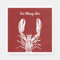 Homard personnalisé rouge et blanc