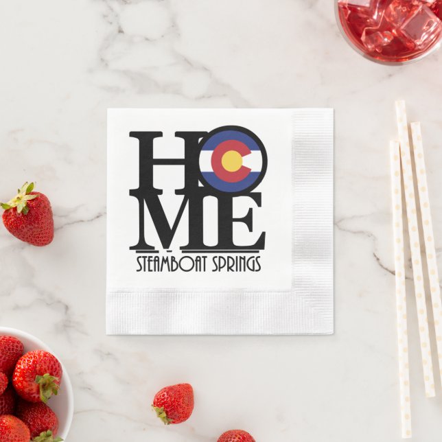 Serviette En Papier HOME Steamboat Springs Colorado (En situation)