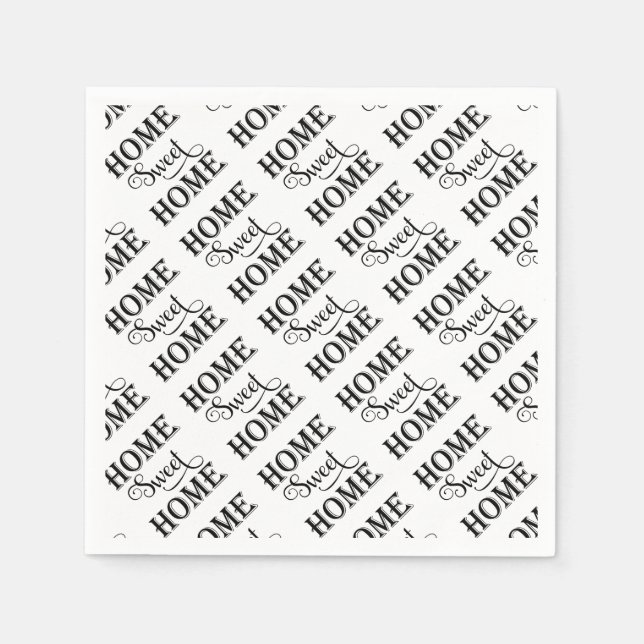 Serviette En Papier Home Sweet Home (Devant)