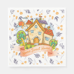 Serviette En Papier Home Sweet Home