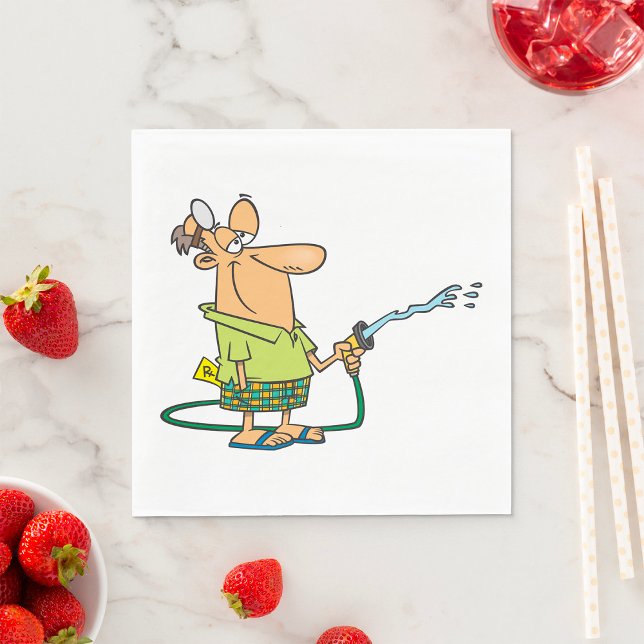 Serviette En Papier Homme Avec Un Trou De Jardin (Créateur téléchargé)