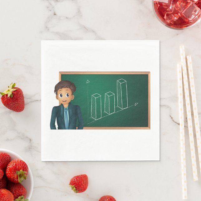 Serviette En Papier Homme d'affaires présentant des serviettes en papi (Créateur téléchargé)