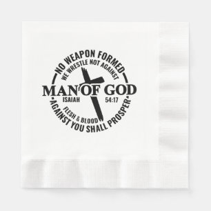 Serviette En Papier Homme de Dieu, Aucune Arme Formée Contre Moi Sera
