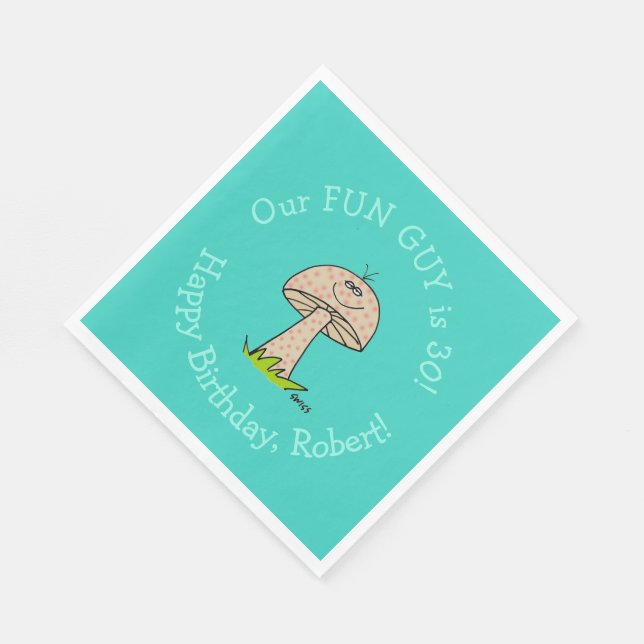 Serviette En Papier Homme drôle ou garçon amusant gars Anniversaire pa (Coin)