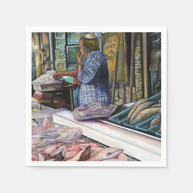 Serviette En Papier Hommes du désert, Dons de la Mer, Jérusalem (Devant)