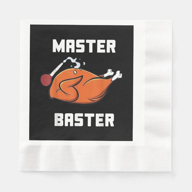 Serviette En Papier Hommes Femmes Master Baster Funny Turquie Baster M (Devant)