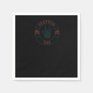 Serviette En Papier Hommes Grateful Papa T-shirt Vintage