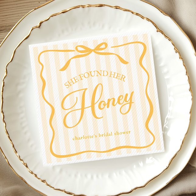 Serviette En Papier Honey Bridal Shower Paper Napkin (Créateur téléchargé)