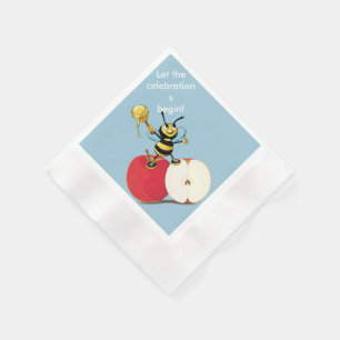 Serviette En Papier Honeybee Apple Rosh HaShana