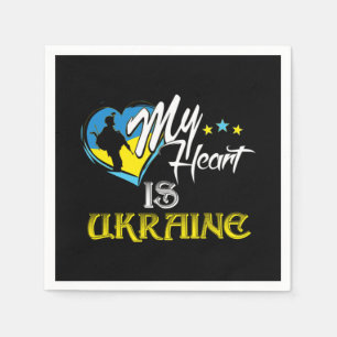 Serviette En Papier Honneur aux soldats ukrainiens