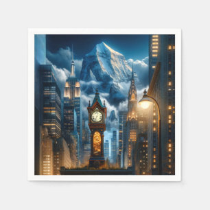 Serviette En Papier Horloge grand-père