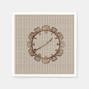 Serviette En Papier Horloge Papier