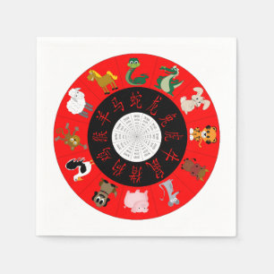 Serviette En Papier Horoscope chinois