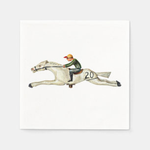 SERVIETTE EN PAPIER HORSE RACE PAPIER NAPKIN