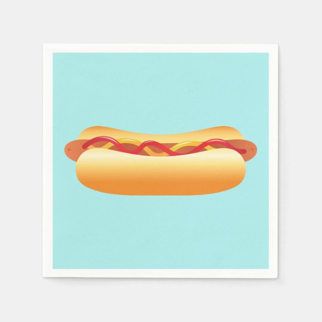 Serviette En Papier Hot Dog (Devant)
