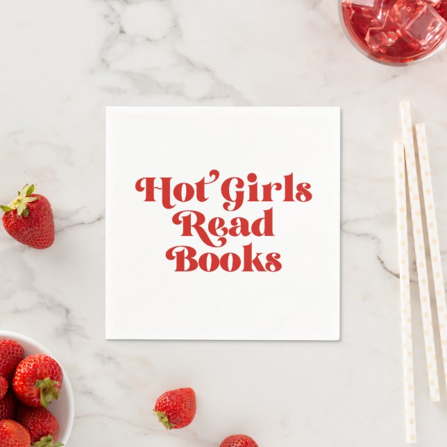 Serviette En Papier Hot Girls Lire des livres (En situation)