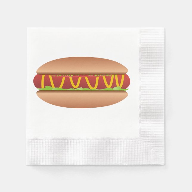 Serviette En Papier Hotdog picture (Devant)