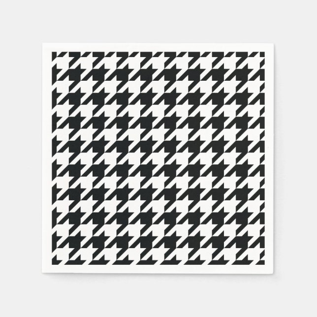Serviette En Papier Houndstooth (Devant)