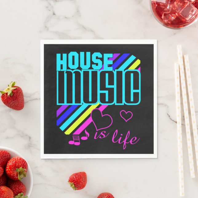 Serviette En Papier House Music (En situation)