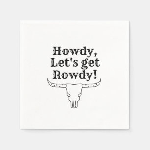 Serviette En Papier Howdy, allons-y