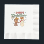 Serviette En Papier Howdy Christmas Cowboy Snowman Western Funny<br><div class="desc">Howdy Christmas Cowboy Snowman Western Funny</div>