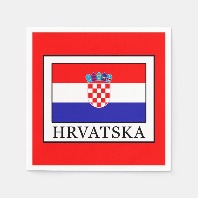 Serviette En Papier Hrvatska (Devant)