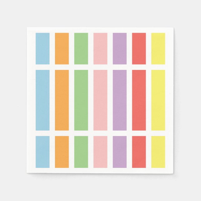 Serviette En Papier Hues du Colorful (Devant)