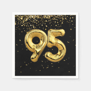 Serviette En Papier Huile D'Or 95 Ballons Et Serviettes Confetti