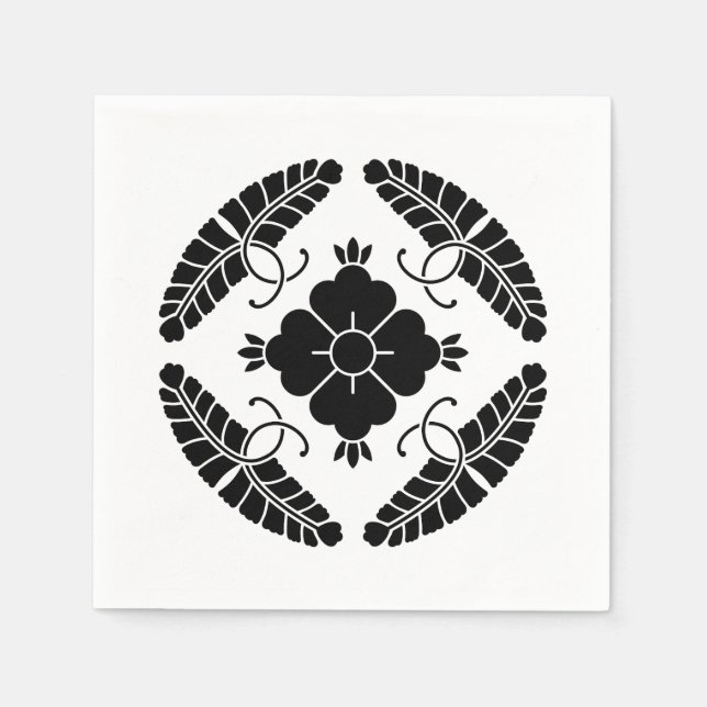 Serviette En Papier Huit glycines (Devant)