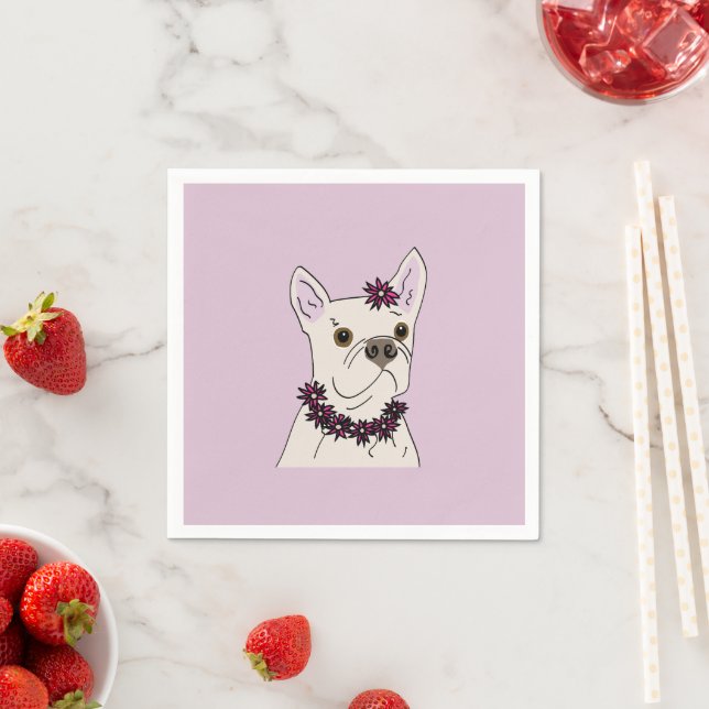 Serviette En Papier Hula dog (En situation)