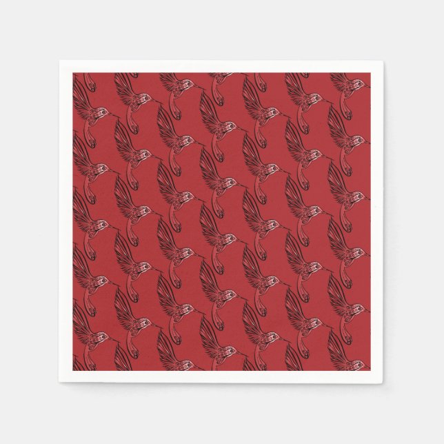 Serviette En Papier Hummingbirds II (Devant)