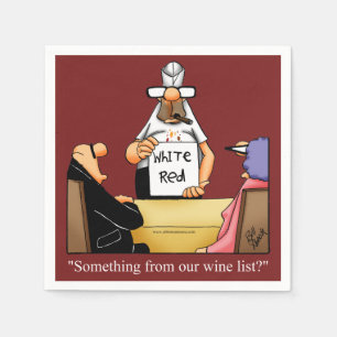 Serviette En Papier Humour à vin Cocktail Party Napkins