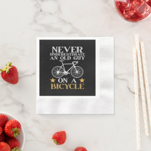 Serviette En Papier Humour de cycliste drôle de vélo