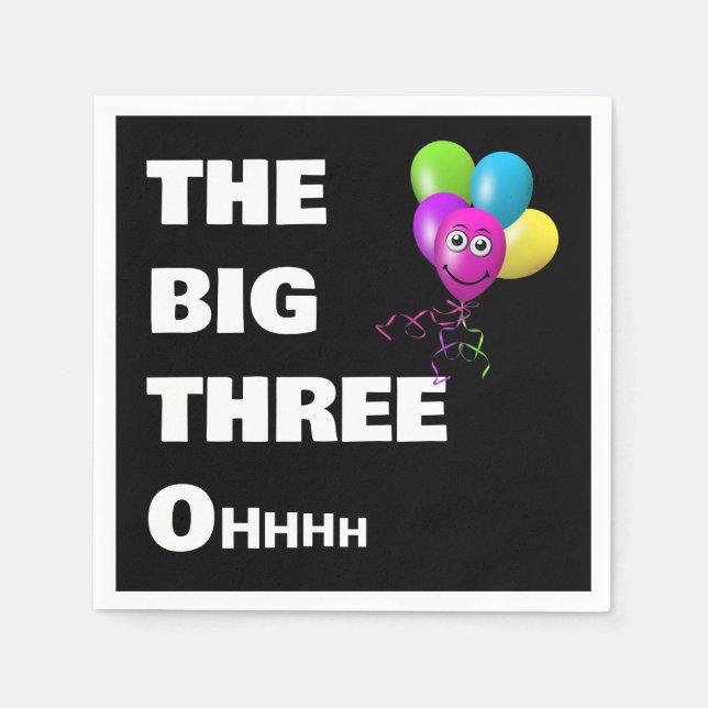 Serviette En Papier Humour de fête du 30e anniversaire (Devant)